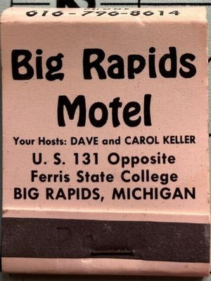 Big Rapids Motel - Matchbook